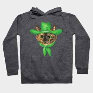 Tilly the cowgirl tortie cat Hoodie